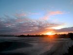 海滨夕阳风景