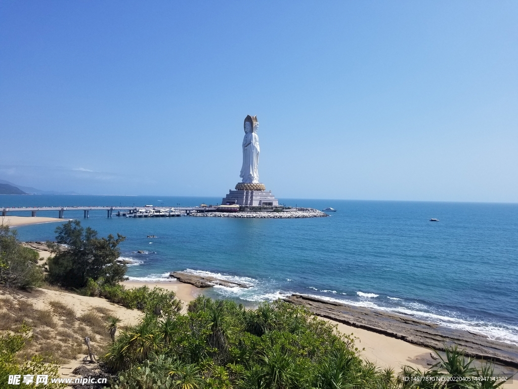 三亚南山寺海上观音