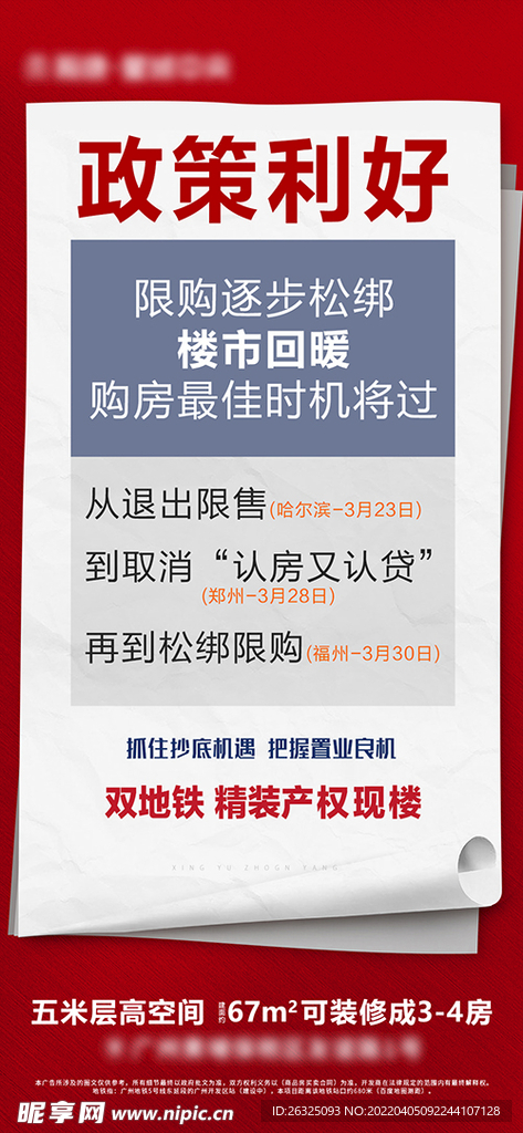 新闻报纸地产特价劲爆红色利好