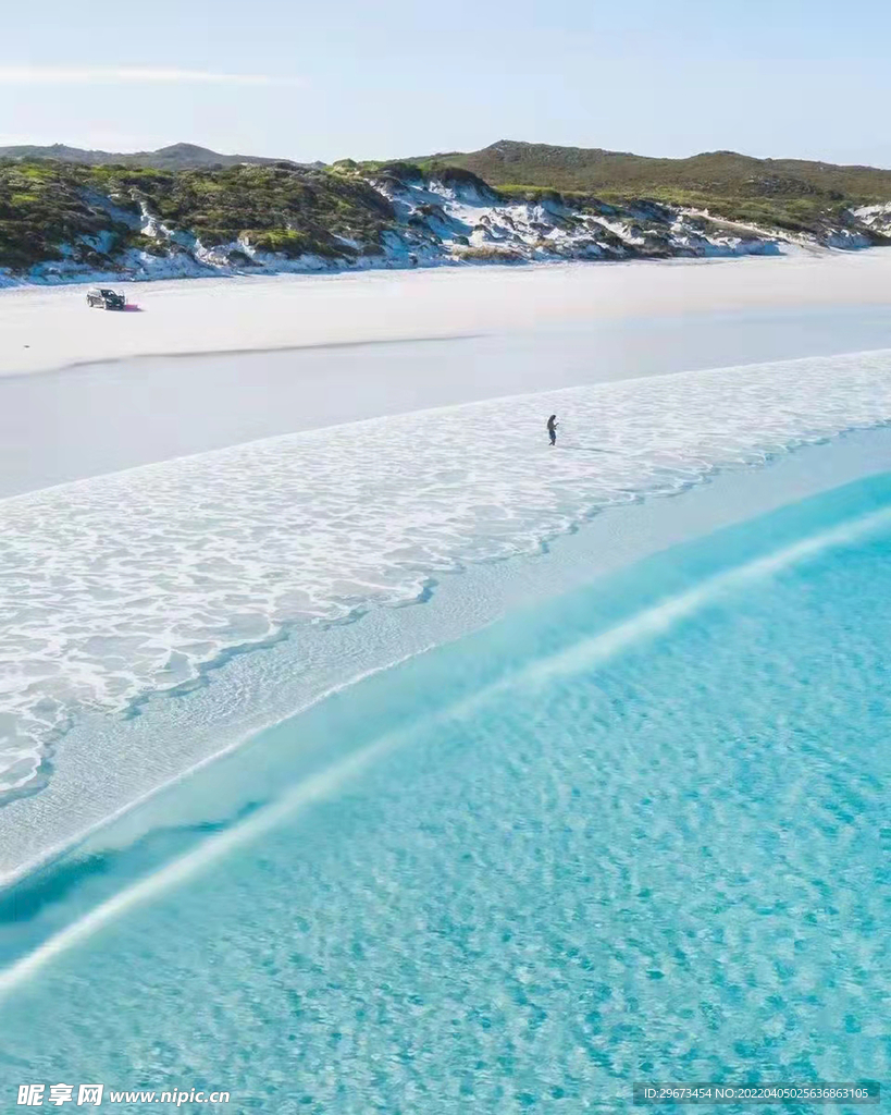 烂漫 海滩 蓝色 纯净 风景 