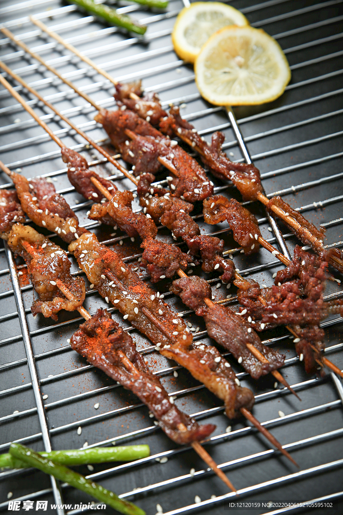 新鲜烤肉串