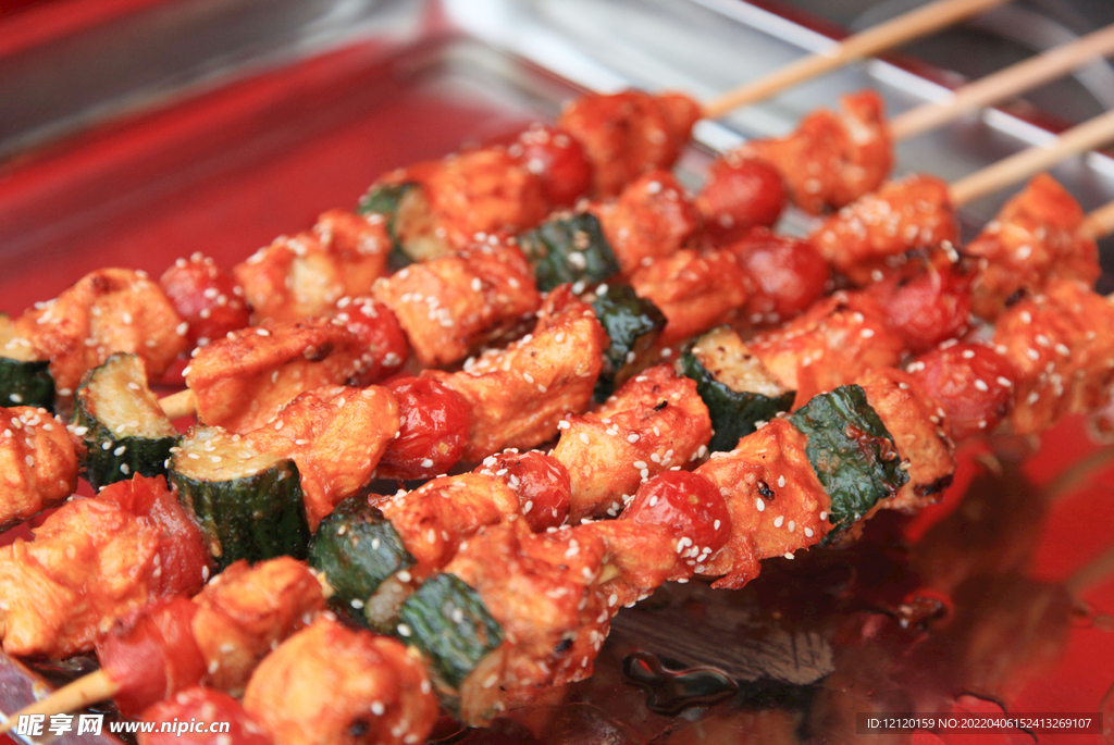 黄瓜烤肉串