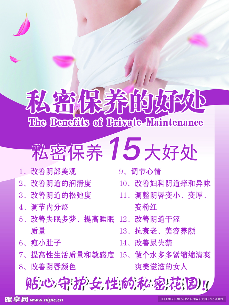 私处保养海报