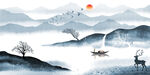 古典山水背景