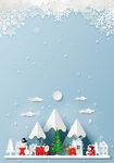 冬天雪花背景