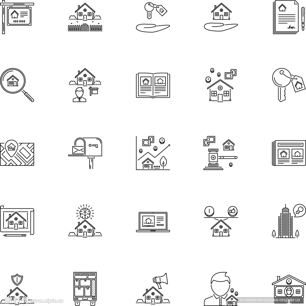 实用办公图标    