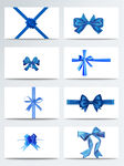 蓝色蝴蝶结 图片