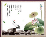 荷花挂画