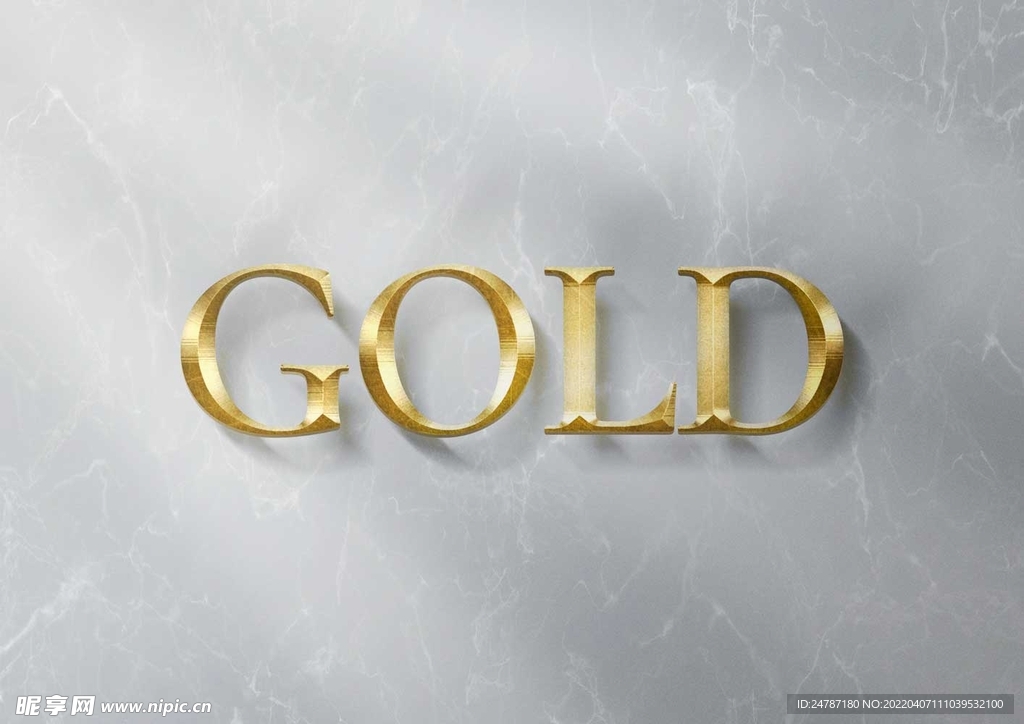 金色字体