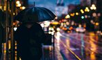 雨中的城市