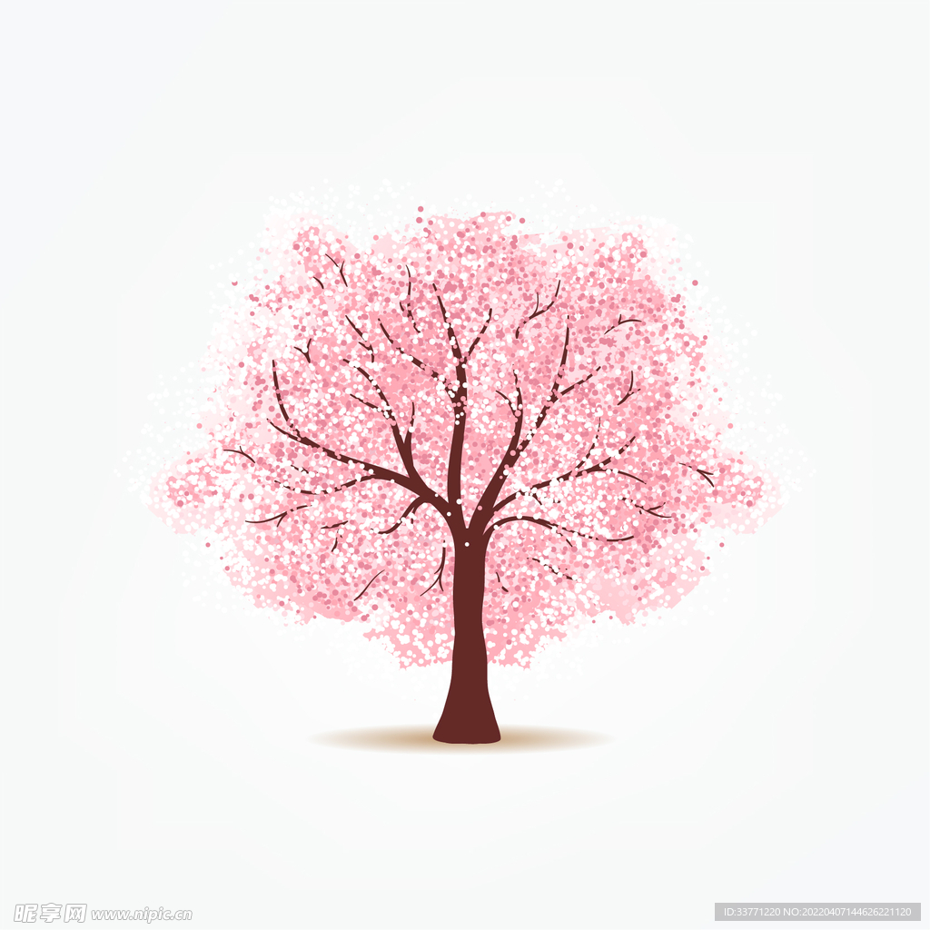 粉色樱花树