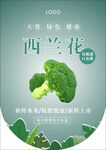 西兰花吊旗海报