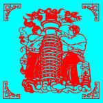 天上作业剪纸