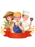 劳动节 五一插画元素