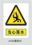 当心落水