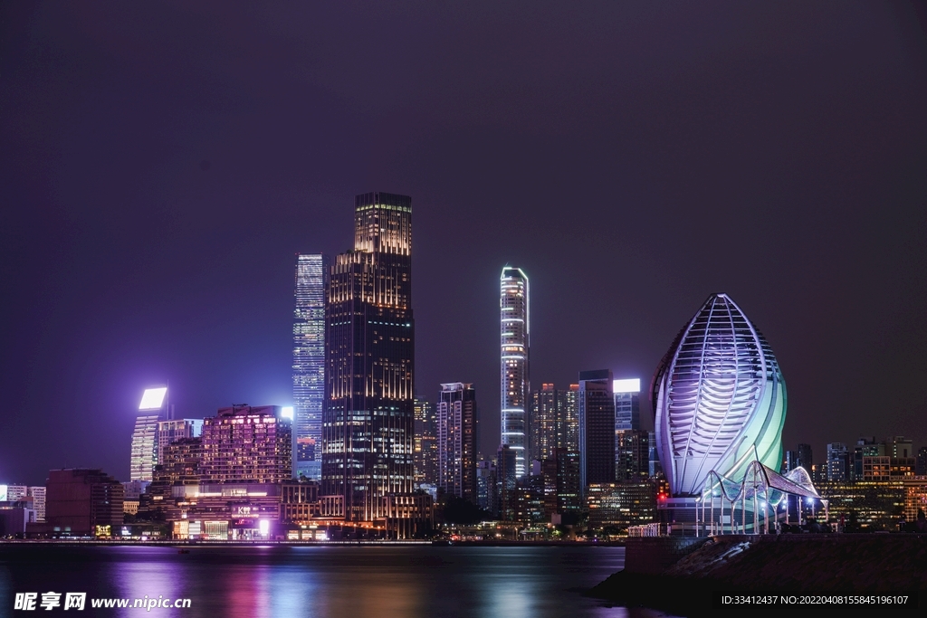 夜晚摄影图__建筑景观_自然景观_摄影图库_昵图网