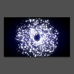 白色粒子放大爆炸视频素材