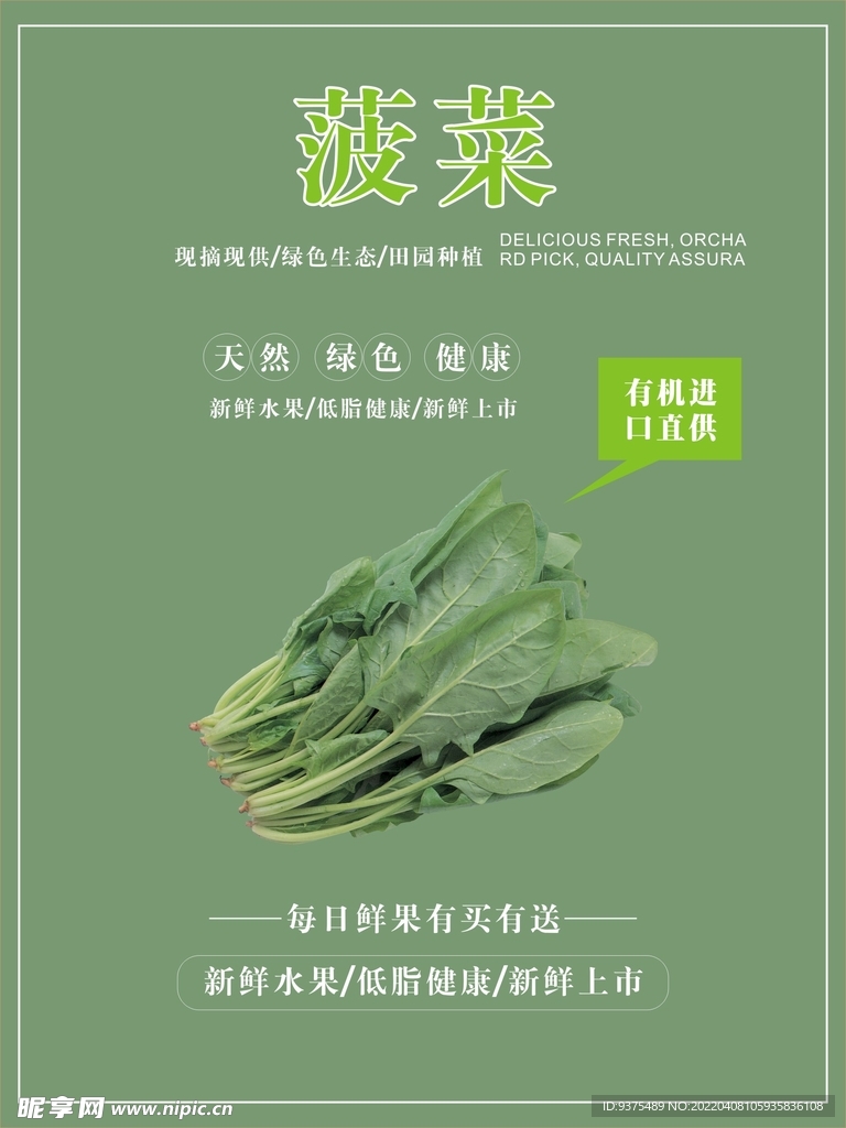 菠菜海报
