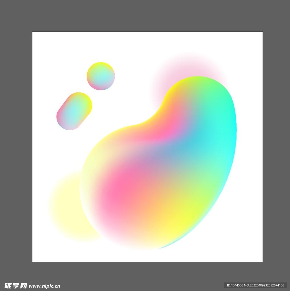 渐变流体矢量素材