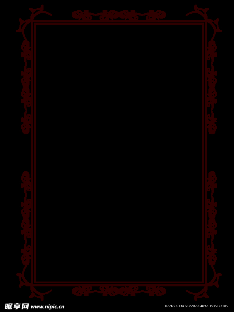 花纹边框