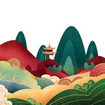 国潮烫金元素         