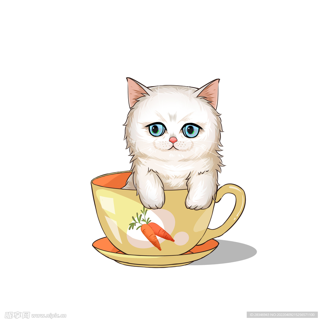茶杯猫 设计图__动漫人物_动漫动画_设计图库_昵图网nipic.com