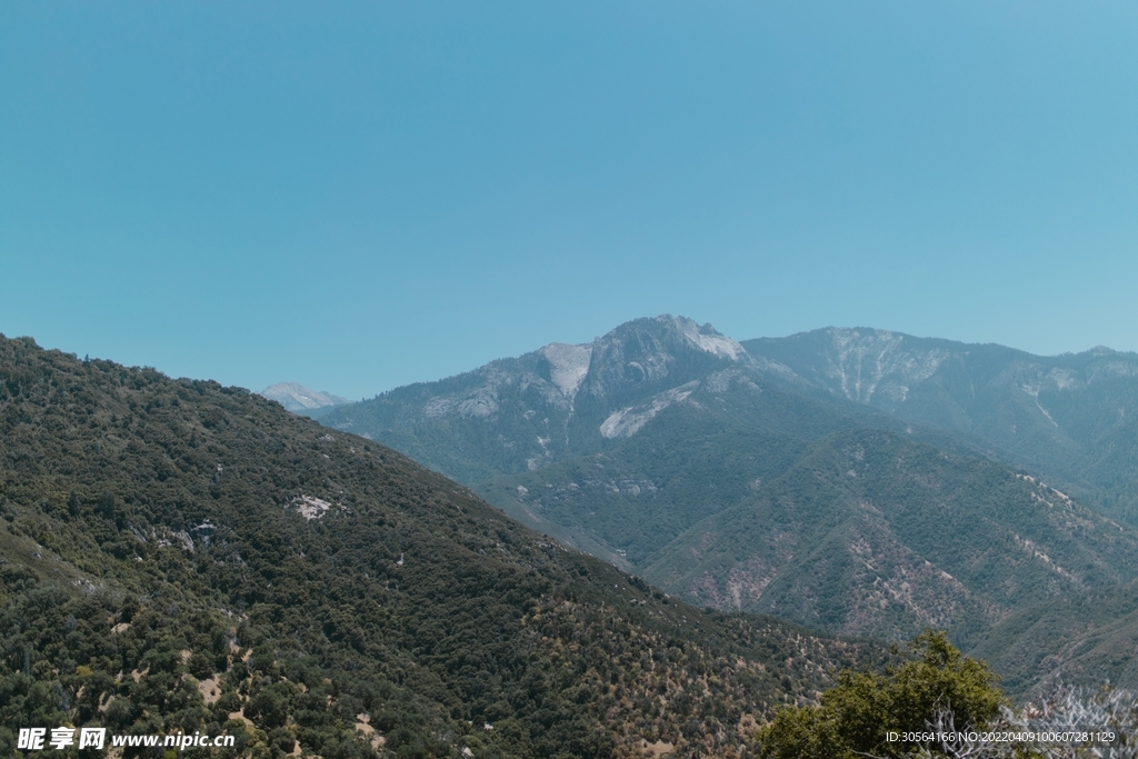 户外山脉山峰