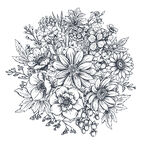 线描花二九