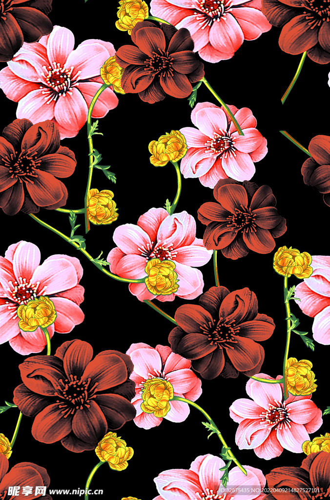 手绘花