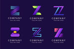 立体渐变logo