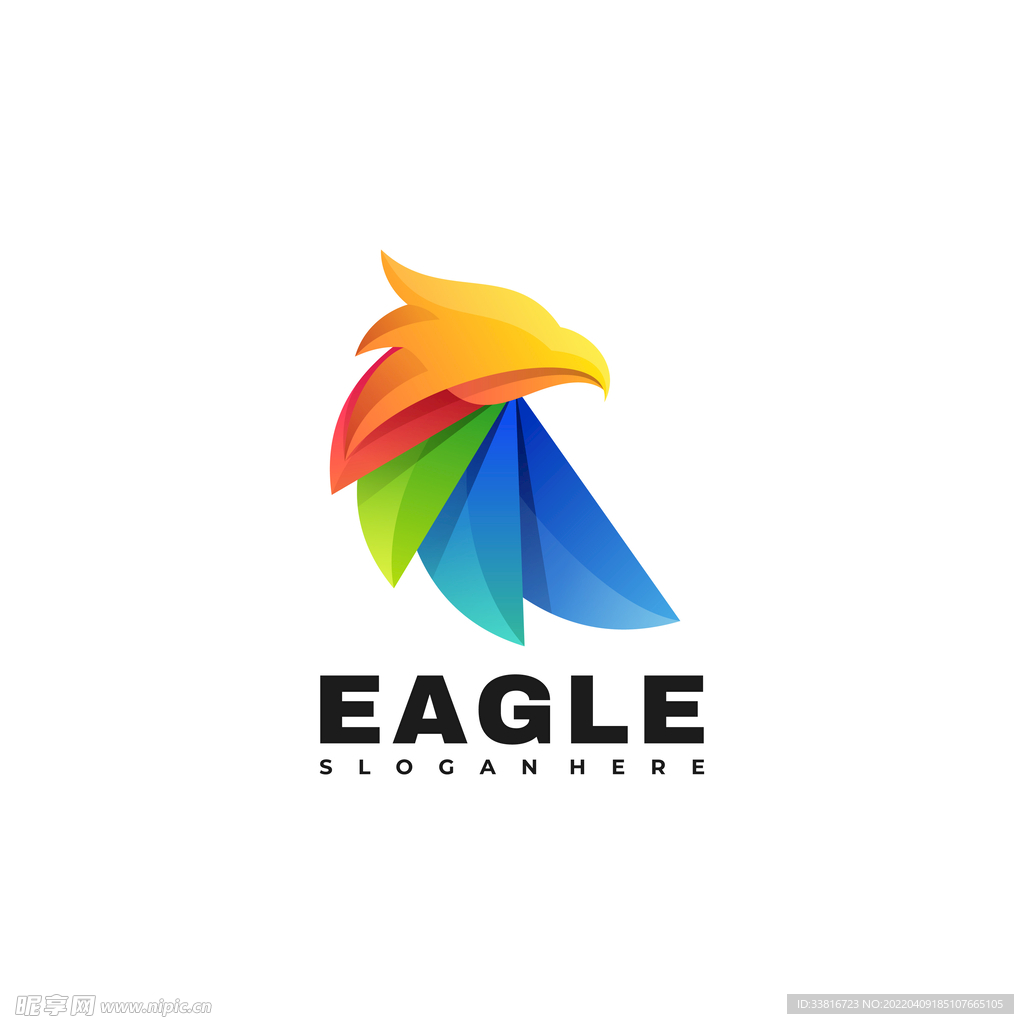 立体渐变logo