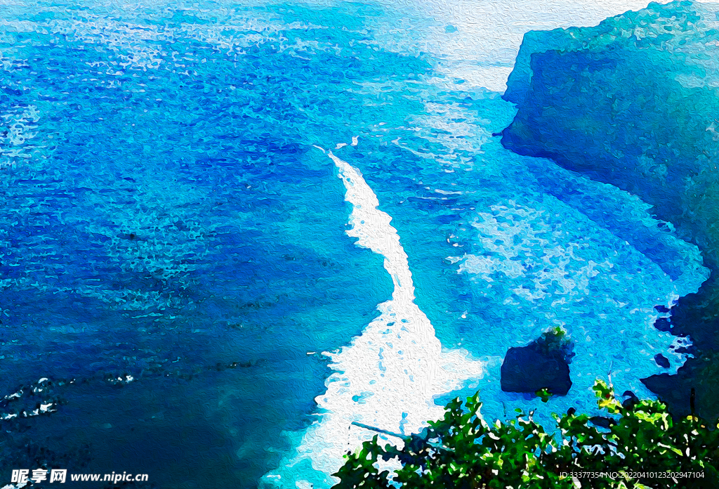 风景画 海边