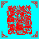 摆放剪纸