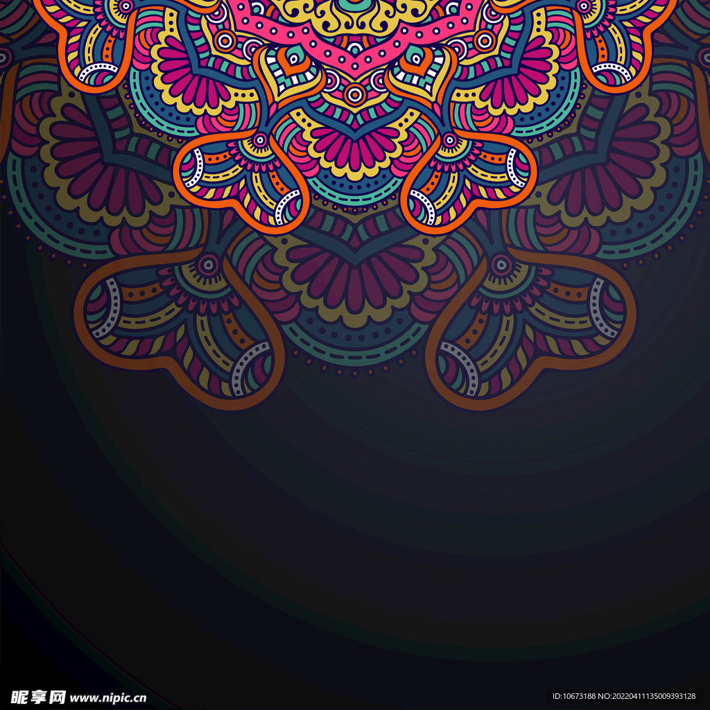  欧式花纹背景 