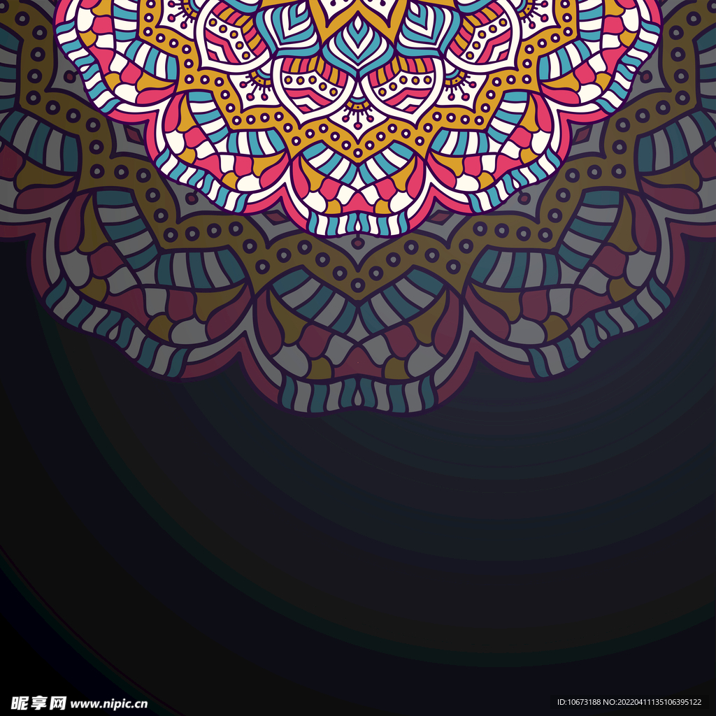  欧式花纹背景 