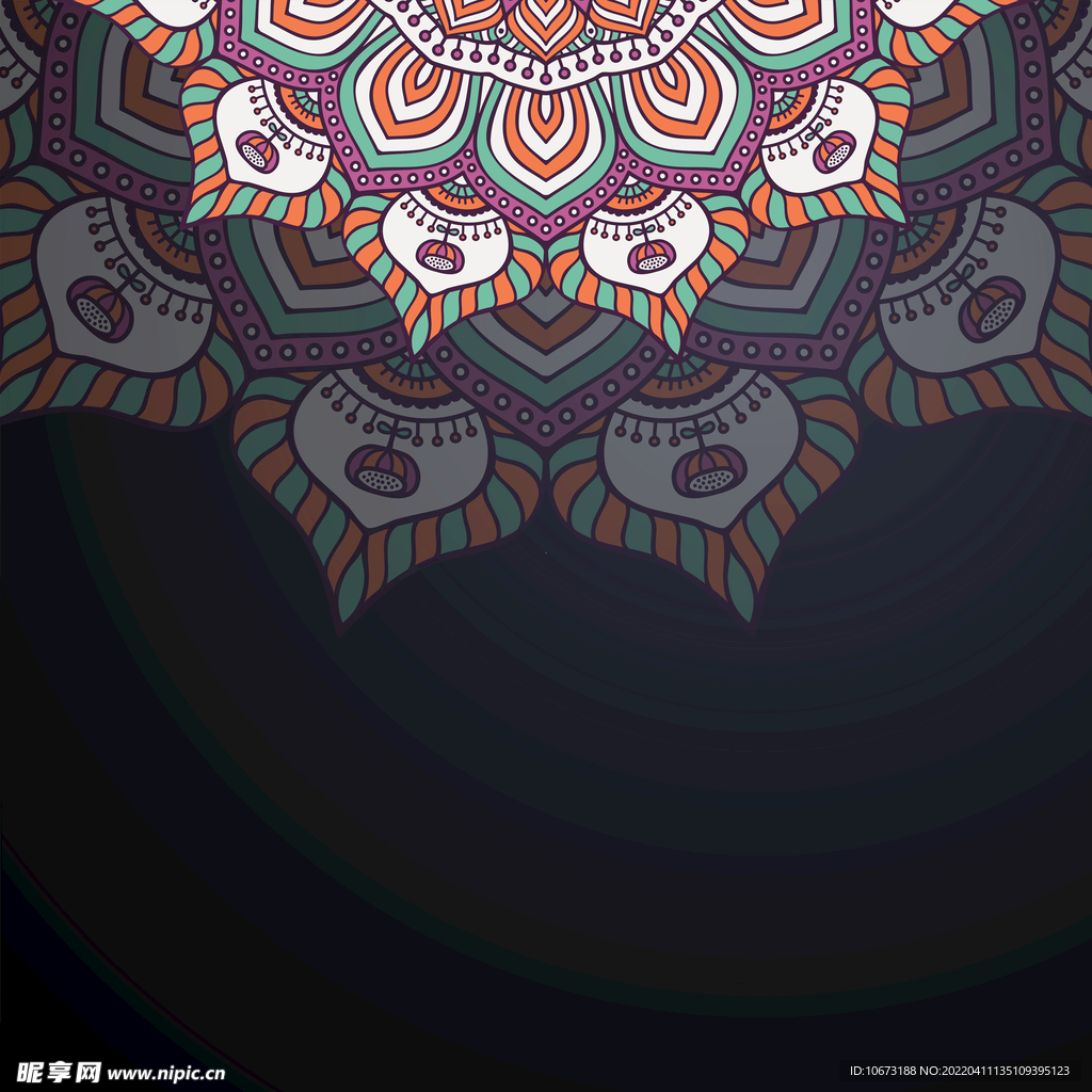  欧式花纹背景 