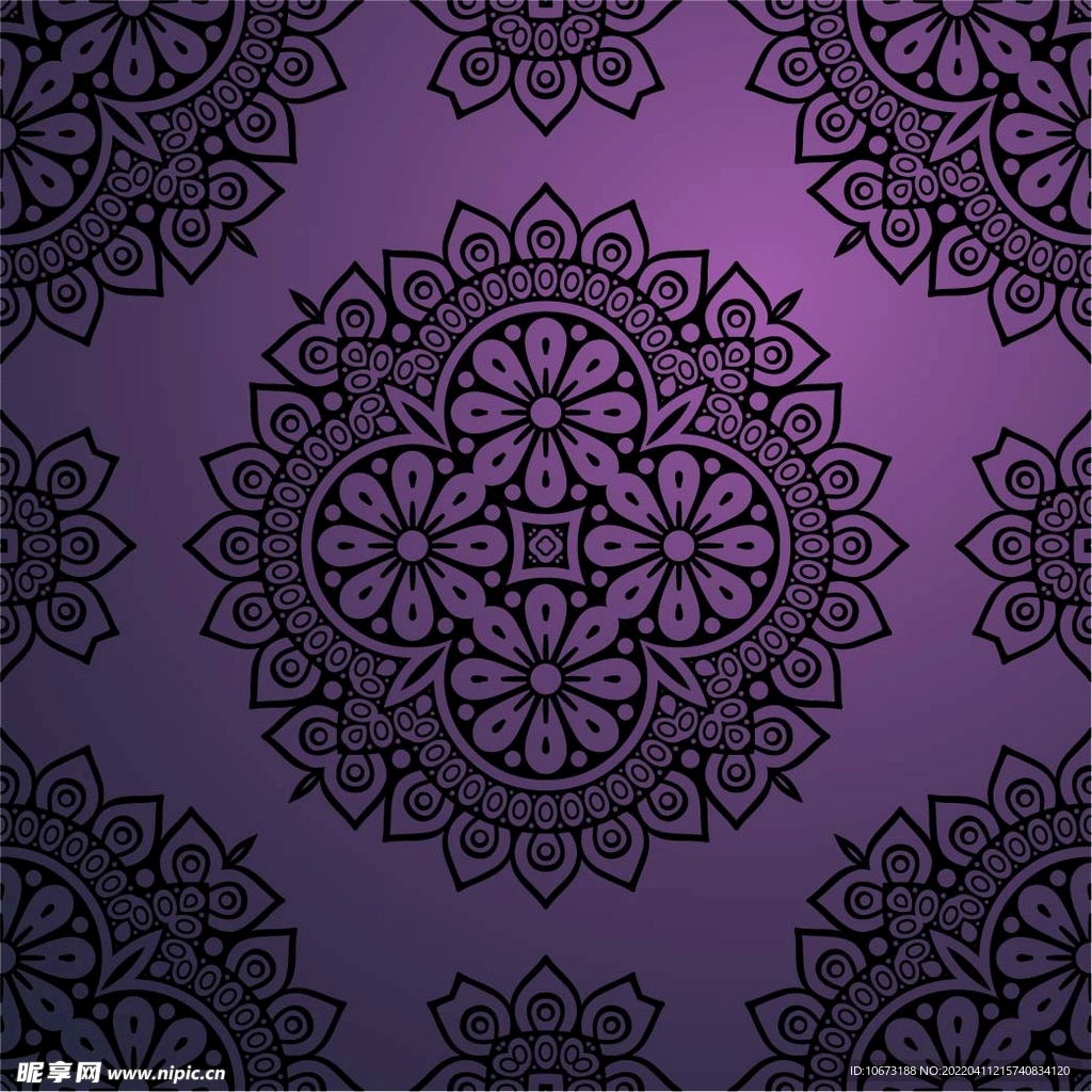 紫色花纹背景