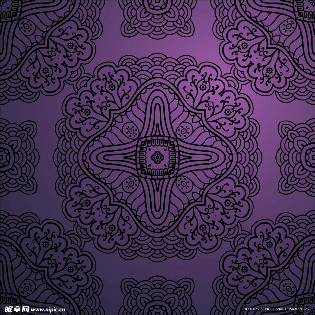 紫色花纹背景