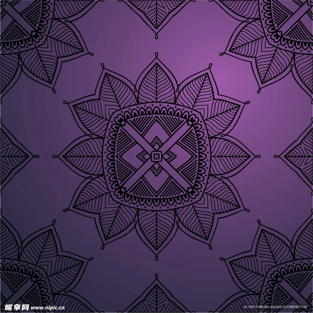 紫色花纹背景