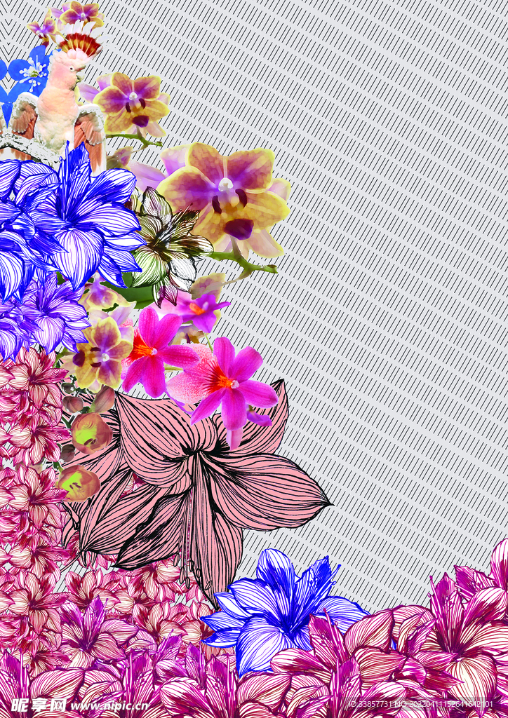 裁片 定位花