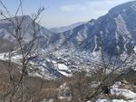 大山雪景