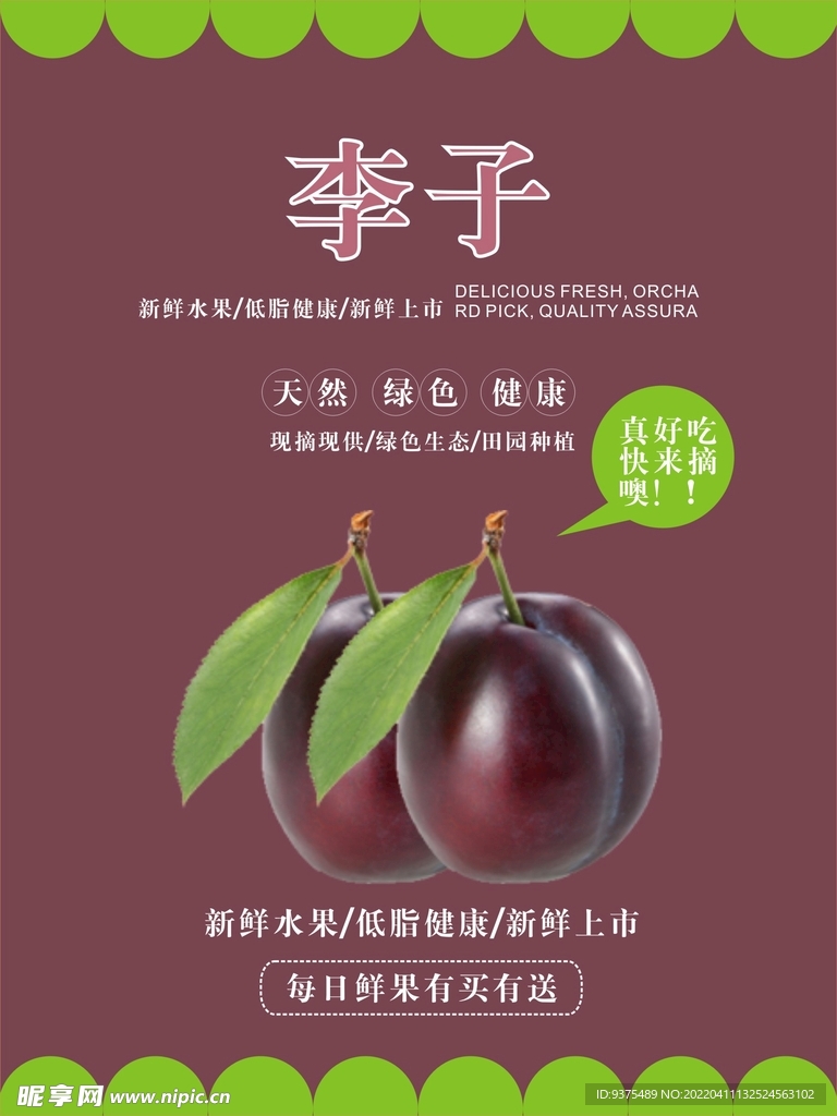 李子海报