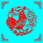 鸡剪纸