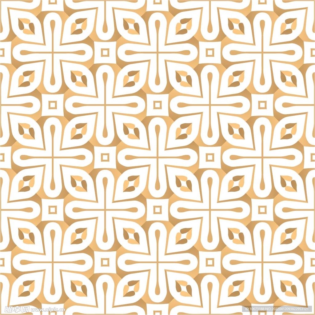 金色镂空图案