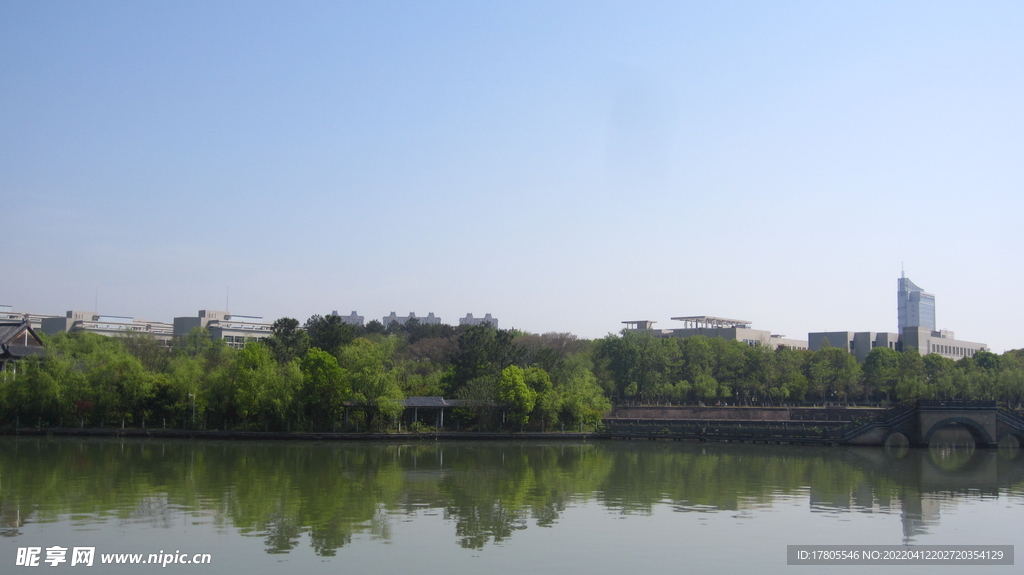 江边风景素材  风景如画 街边