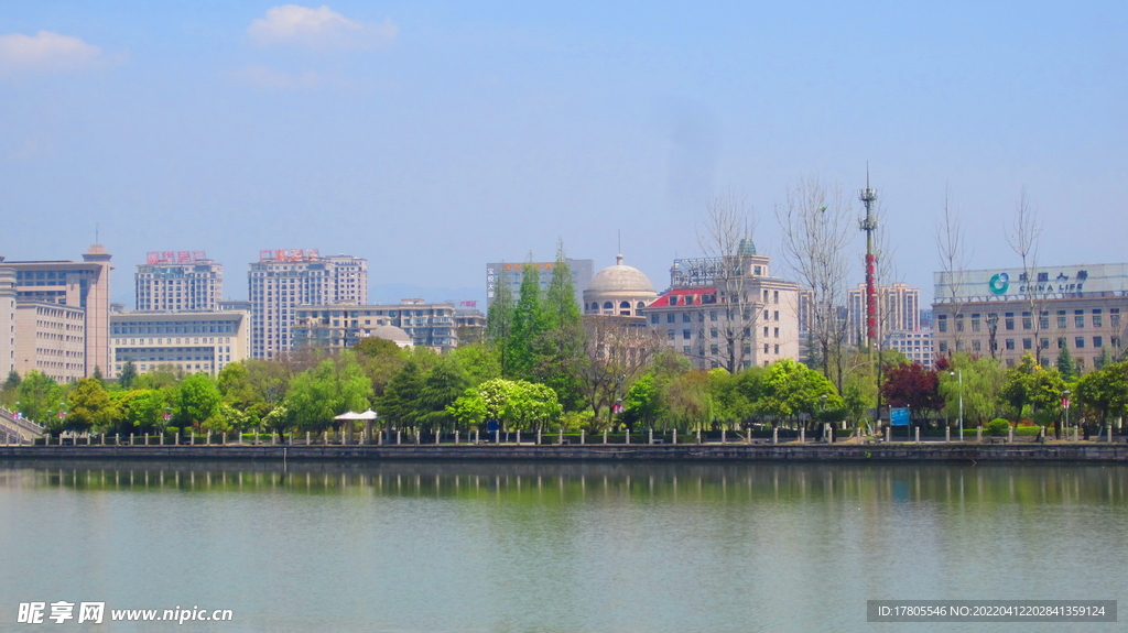 江边风景素材  风景如画 街边