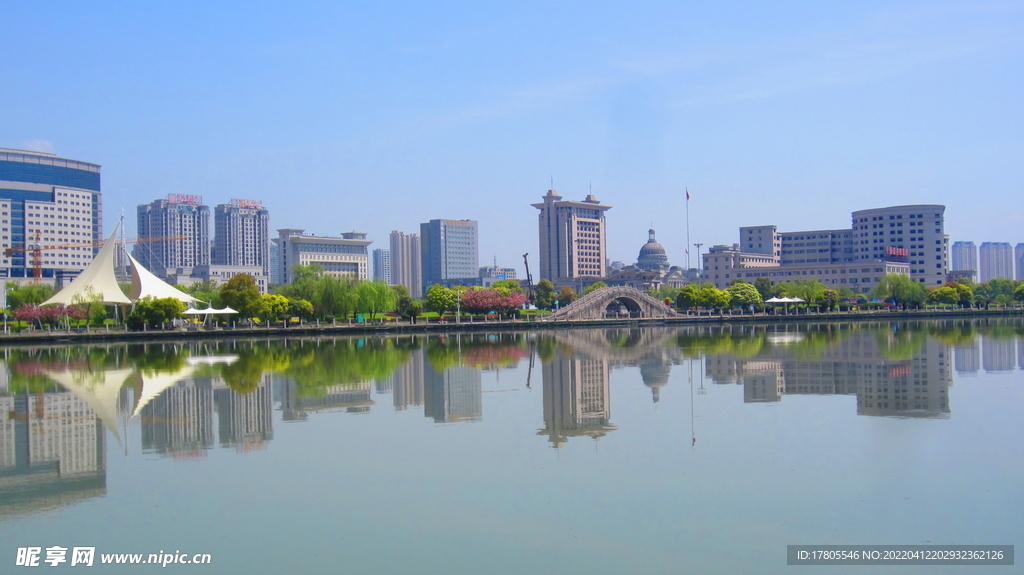 江边风景素材  风景如画 街边