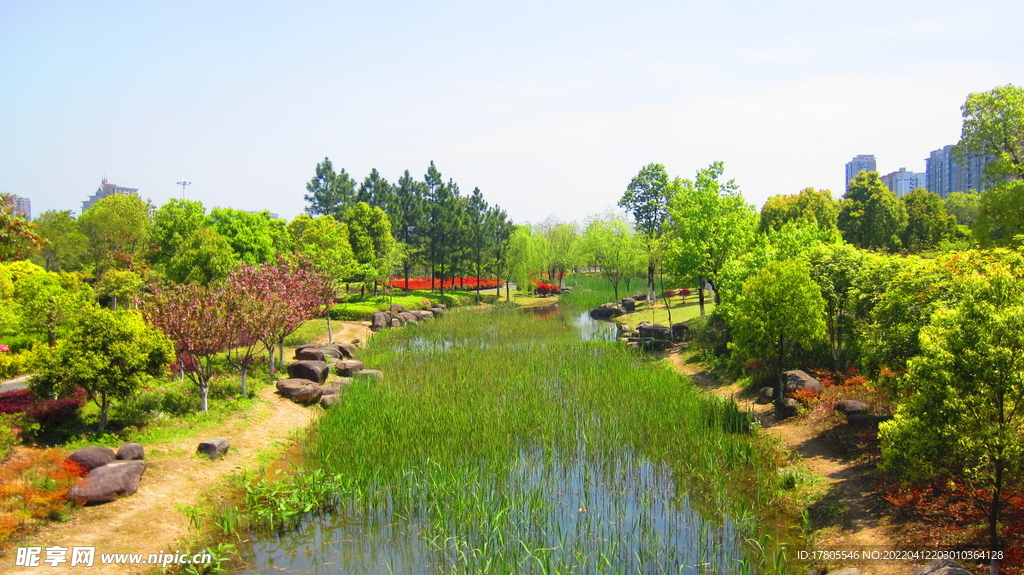 公园风景素材  湖岸美景 池塘