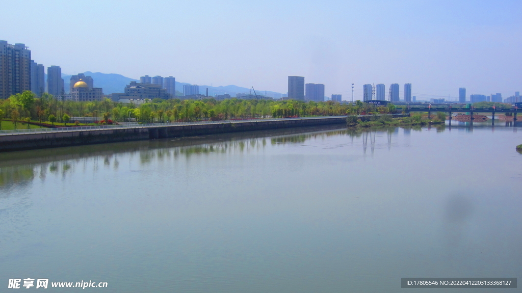 江边风景素材  风景如画 街边