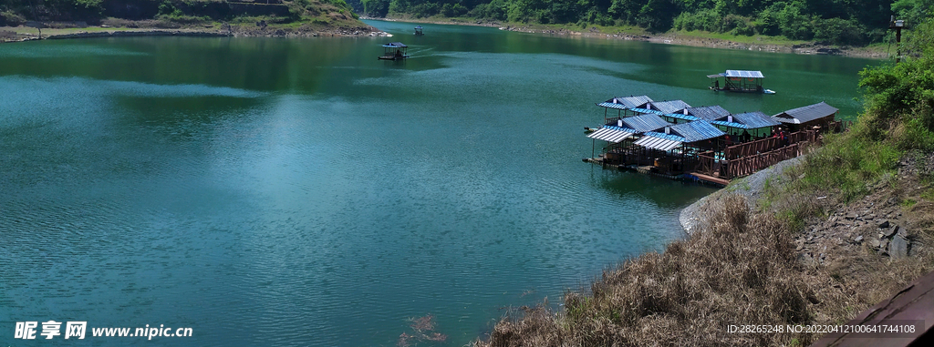 湖面  水库  风光